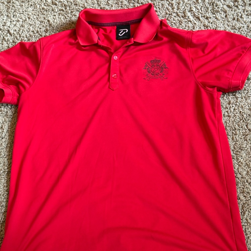 Ian Poulter IJP Red Polo Shirt Size large
